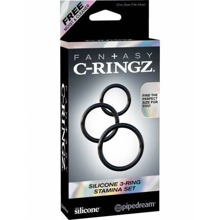 Fantasy C-Ringz Silicone 3-Ring Stamina Set