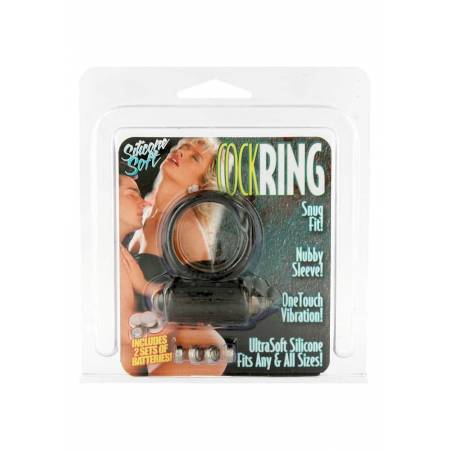 Mini Vibrating Cockring Black